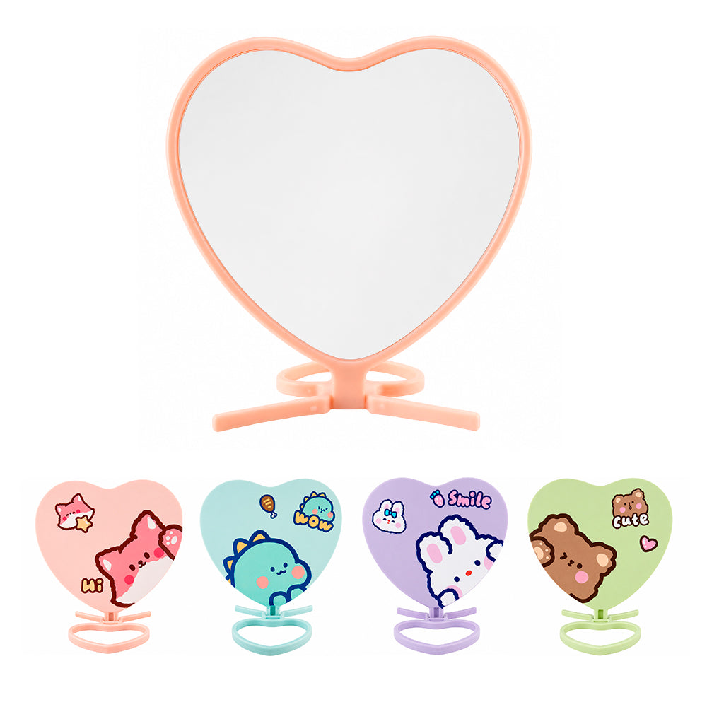 Espelho Coração Diversas Cores com Suporte para Mesa - 14232005