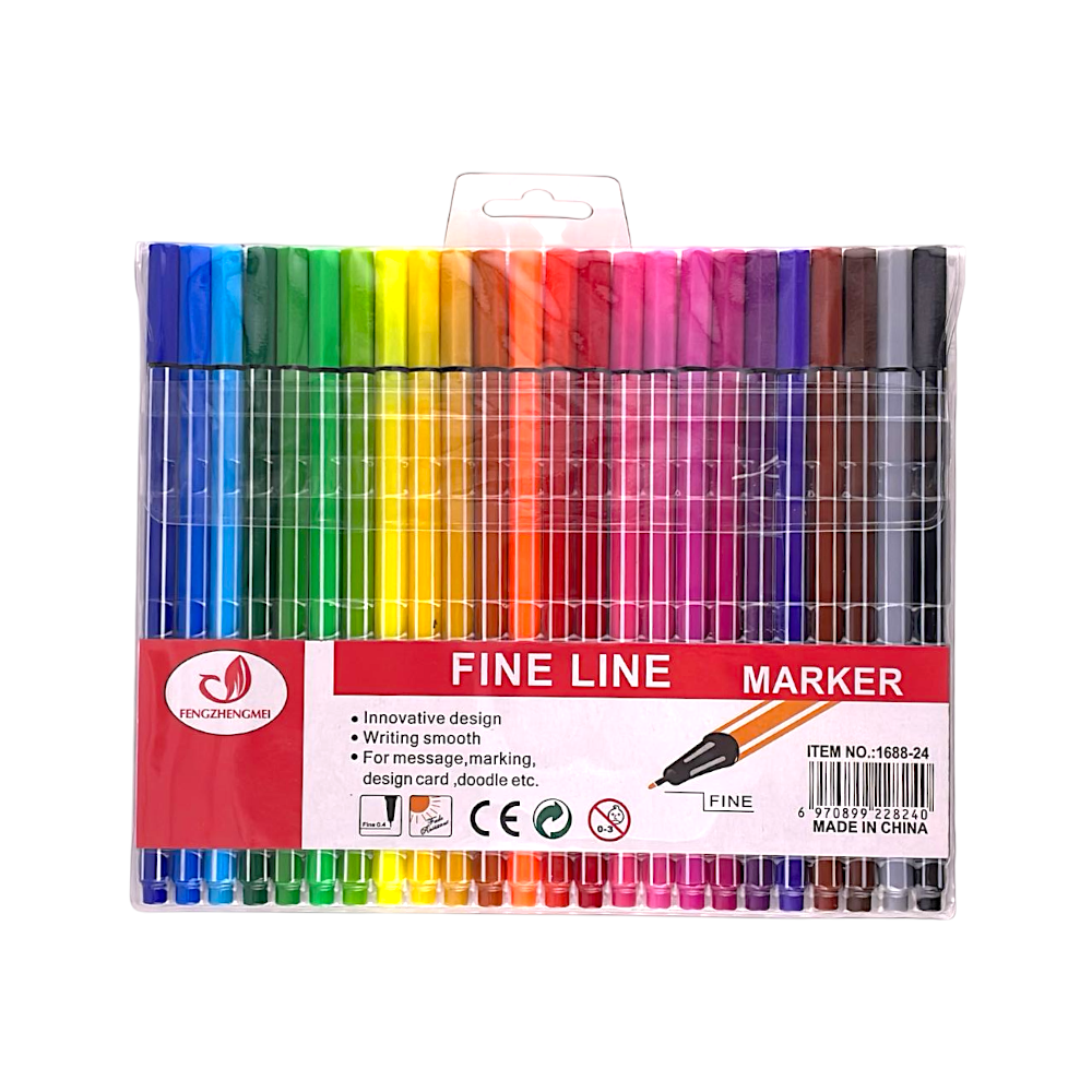 Canetinha Fine Line Marker - (24 cores) - 1688-24