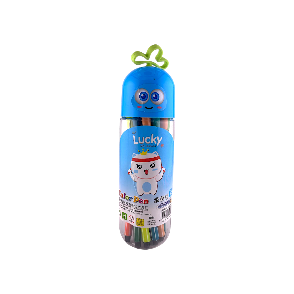 Caneta Color Pen Lucky (24cores) - 1999-24