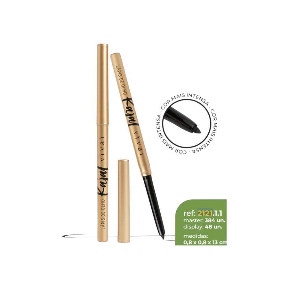 LÁPIS DE OLHO KAJAL VIVAI -2121.1.1