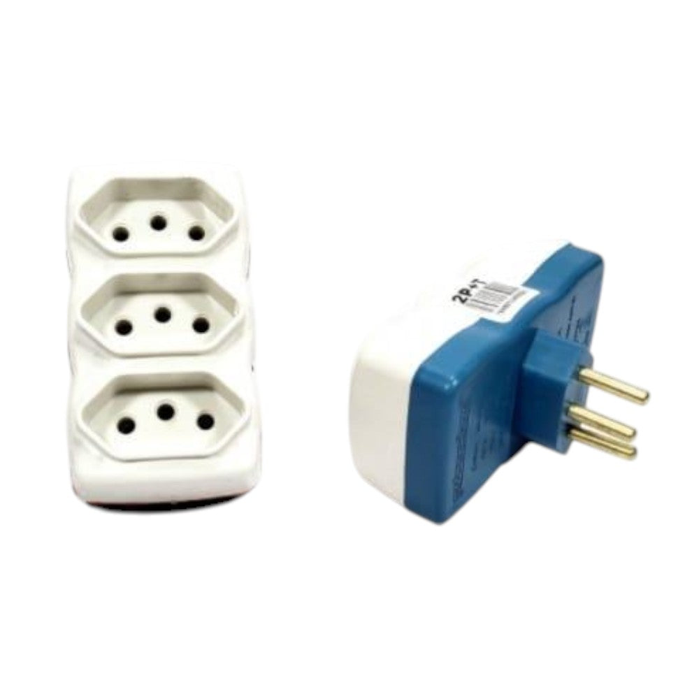 ADAPTADOR DE TOMADA 3 ENTRADAS AD002