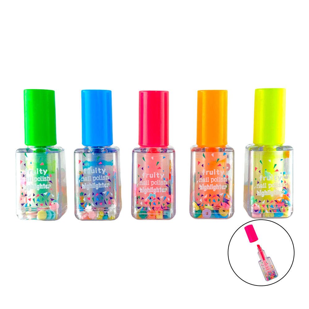 Kit Caneta Marca Texto Esmalte com 5 cores - 32 kits