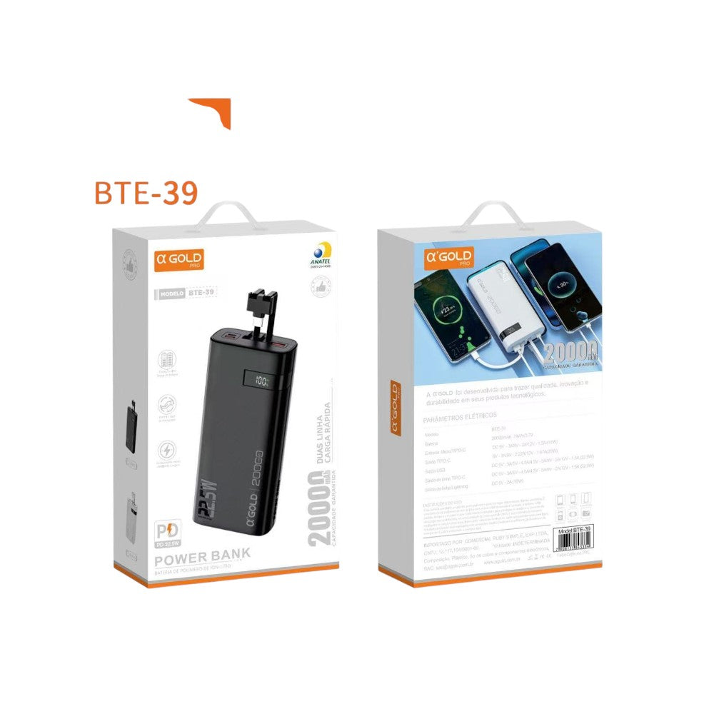 CARREGADOR  PORTATIL BTE-39