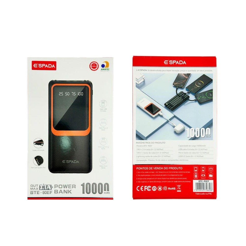 CARREGADOR PORTATIL BTE-90EF