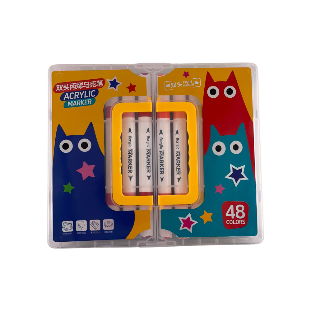 Caneta Acrylic Marker (48 cores) - CY6628-48