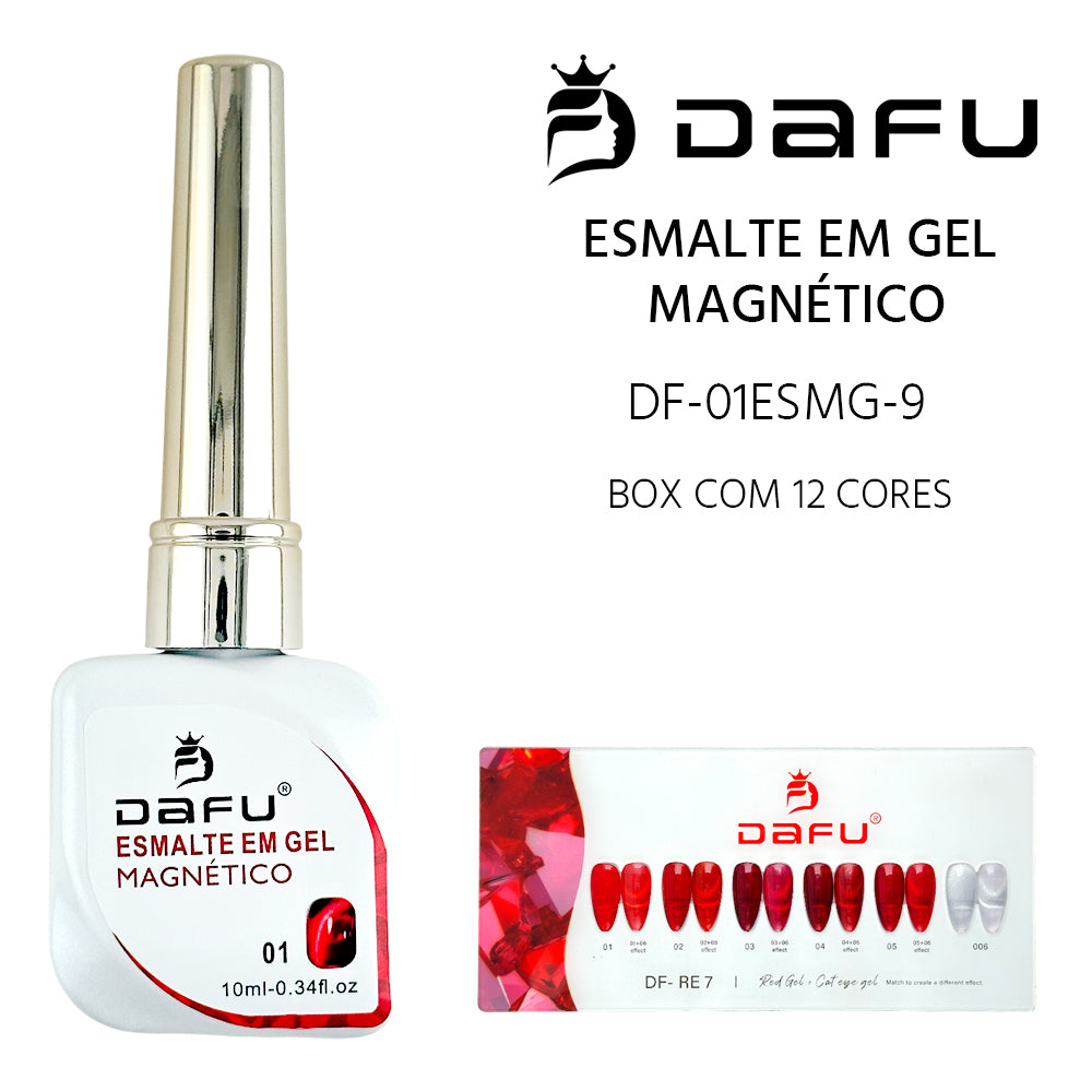 Esmalte em Gel Magnético 12 Unid - 10ml - DF-01ESMG-9