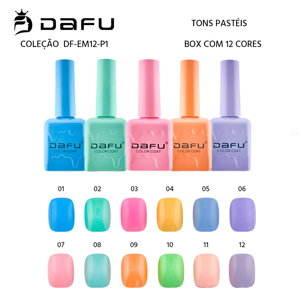 Esmalte em Gel Tons Pasteis Dafu - 10ml - DF-EM12-P1