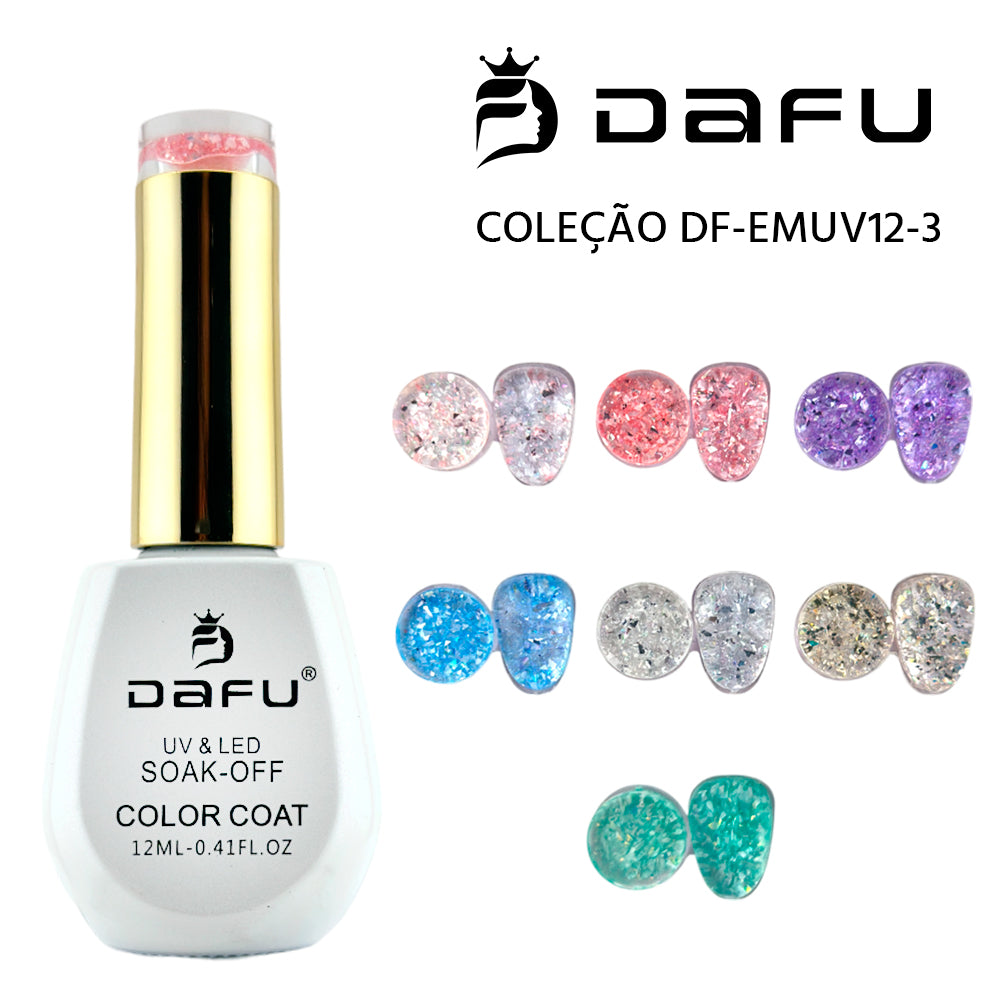 Esmalte em Gel Color Coat Dafu - Box com 12 unidades ( 7 Cores )