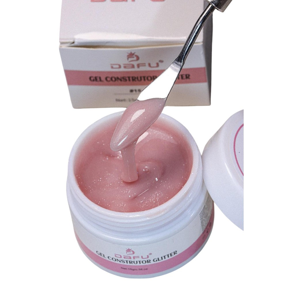 GEL CONSTRUTOR COM GLITTER DF-GE15-G
