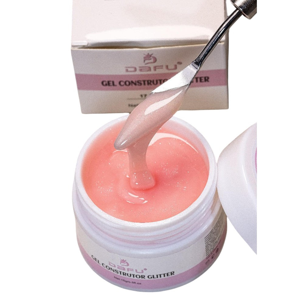 GEL CONSTRUTOR COM GLITTER DF-GE17-G