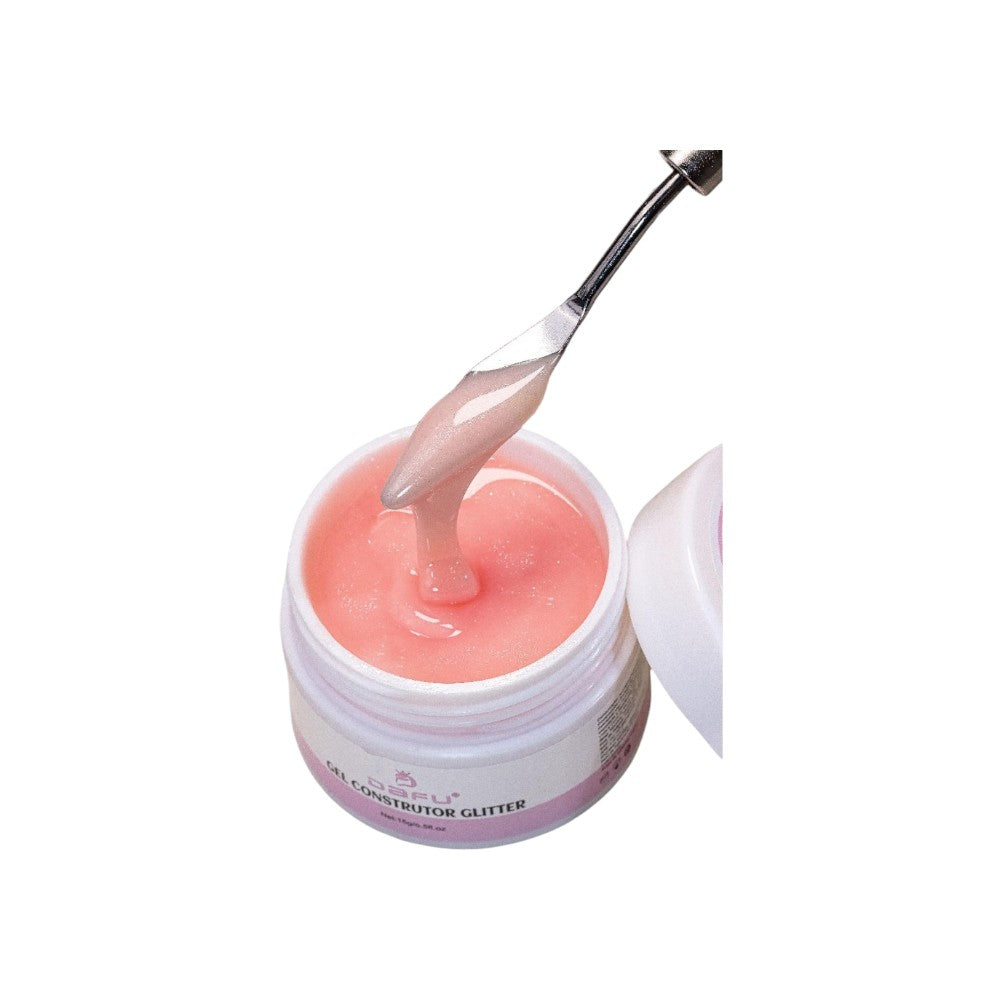 GEL CONSTRUTOR COM GLITTER DAFU DF-GE17-G