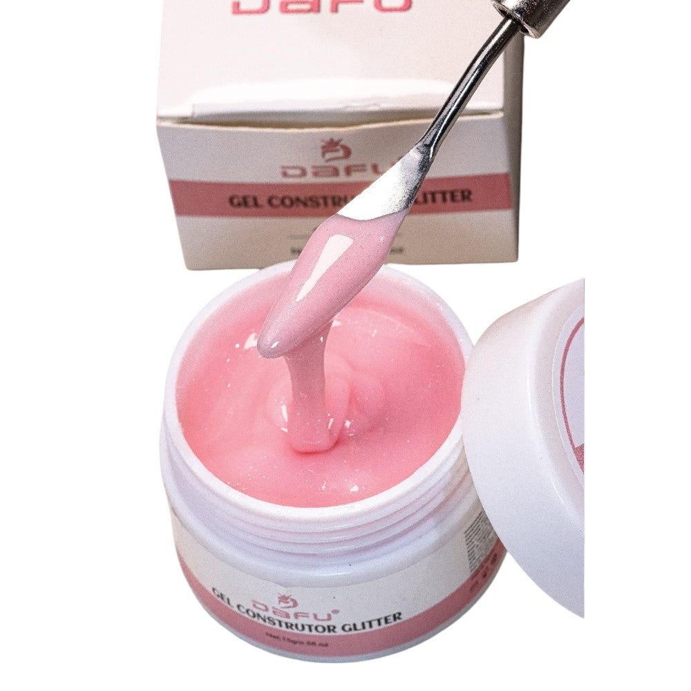 GEL CONSTRUTOR COM GLITTER DF-GE19-G