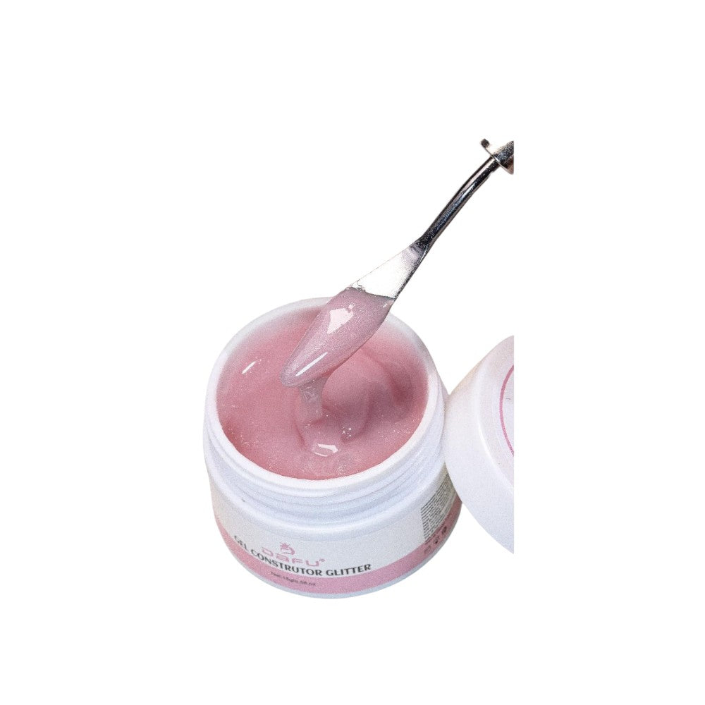 GEL CONSTRUTOR COM GLITTER DAFU DF-GE20-G