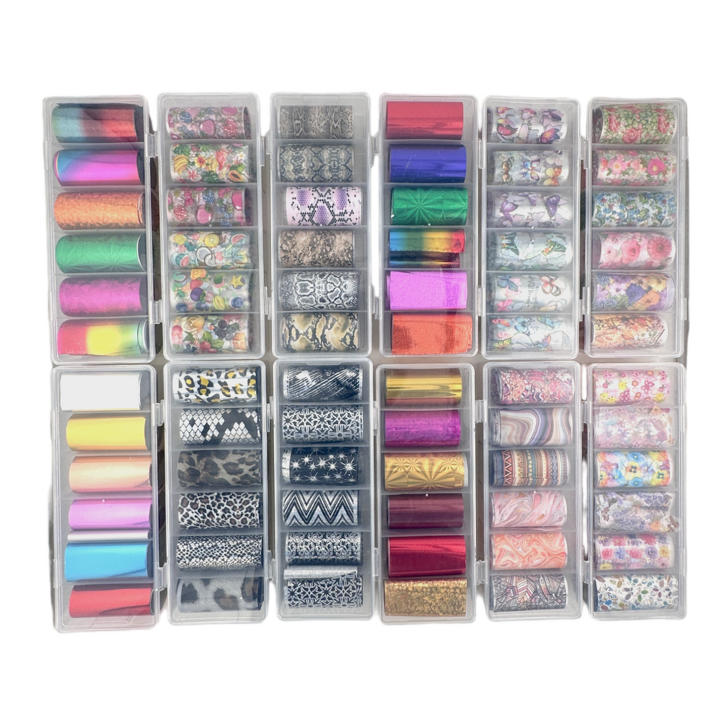 Foil Adesivo para Unhas - 12 kits