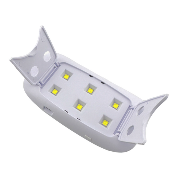 Mini Cabine Uv Secador de Unhas Portátil - 6 LEDs 6W