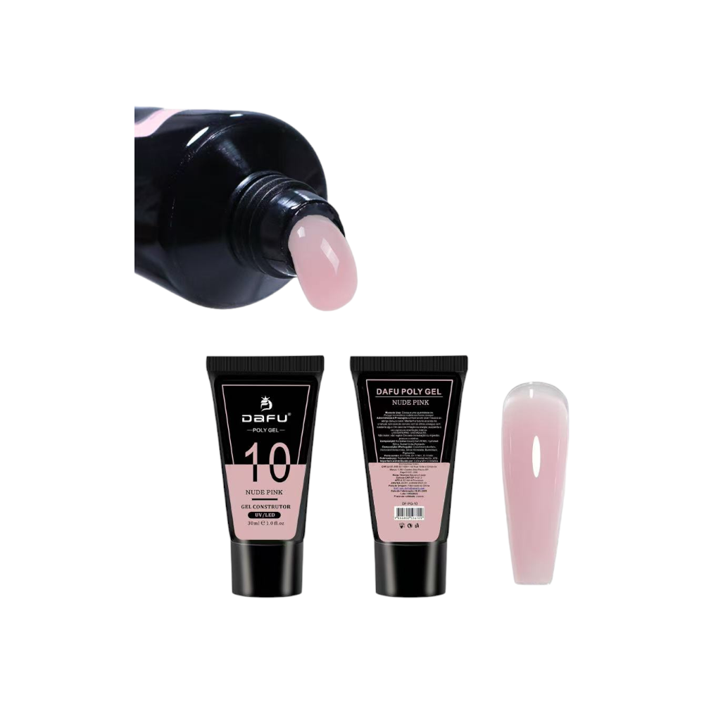 Poly gel construtor #10 nude pink DF-PG-10