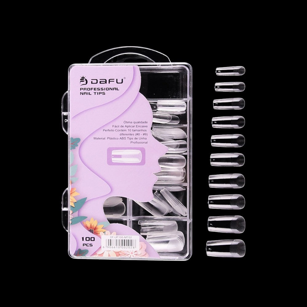 Unha Postiça Transparente MT02 - 100 pcs - 12 Kits
