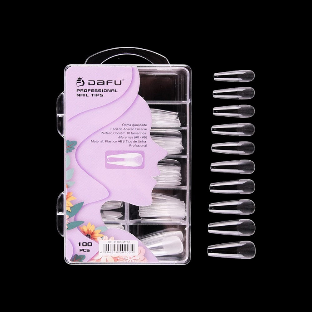 Unha Postiça Transparente MT03 - 100 pcs - 12 Kits