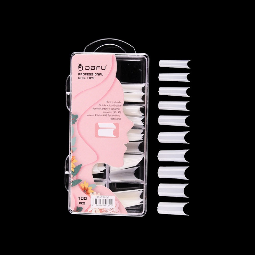Unha Postiça Transparente DF-UP100-N47 - 100 pcs - 12 Kits