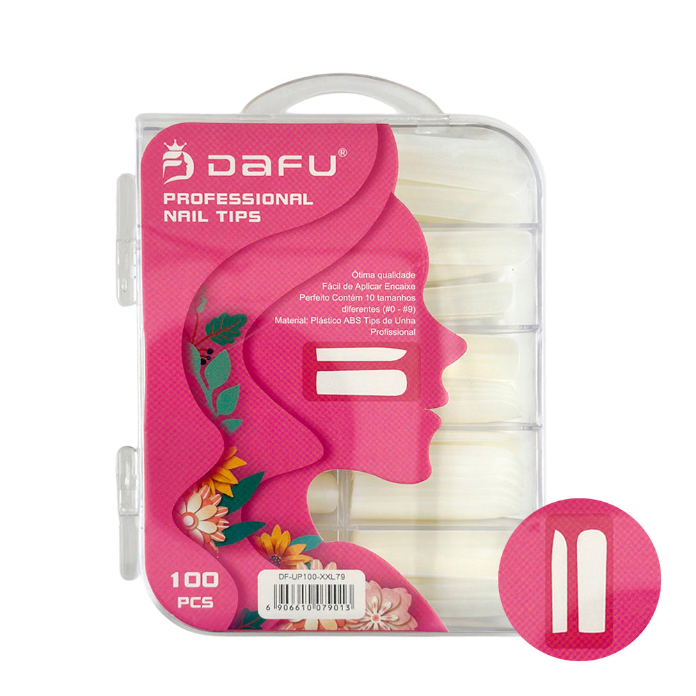 Unha Postiça Transparente DF-UP100-xxL79 - 100 pcs - 12 Kits
