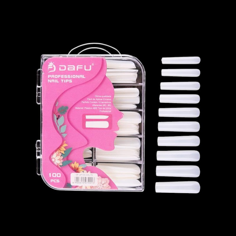 Unha Postiça Transparente DF-UP100-xxL79 - 100 pcs - 12 Kits