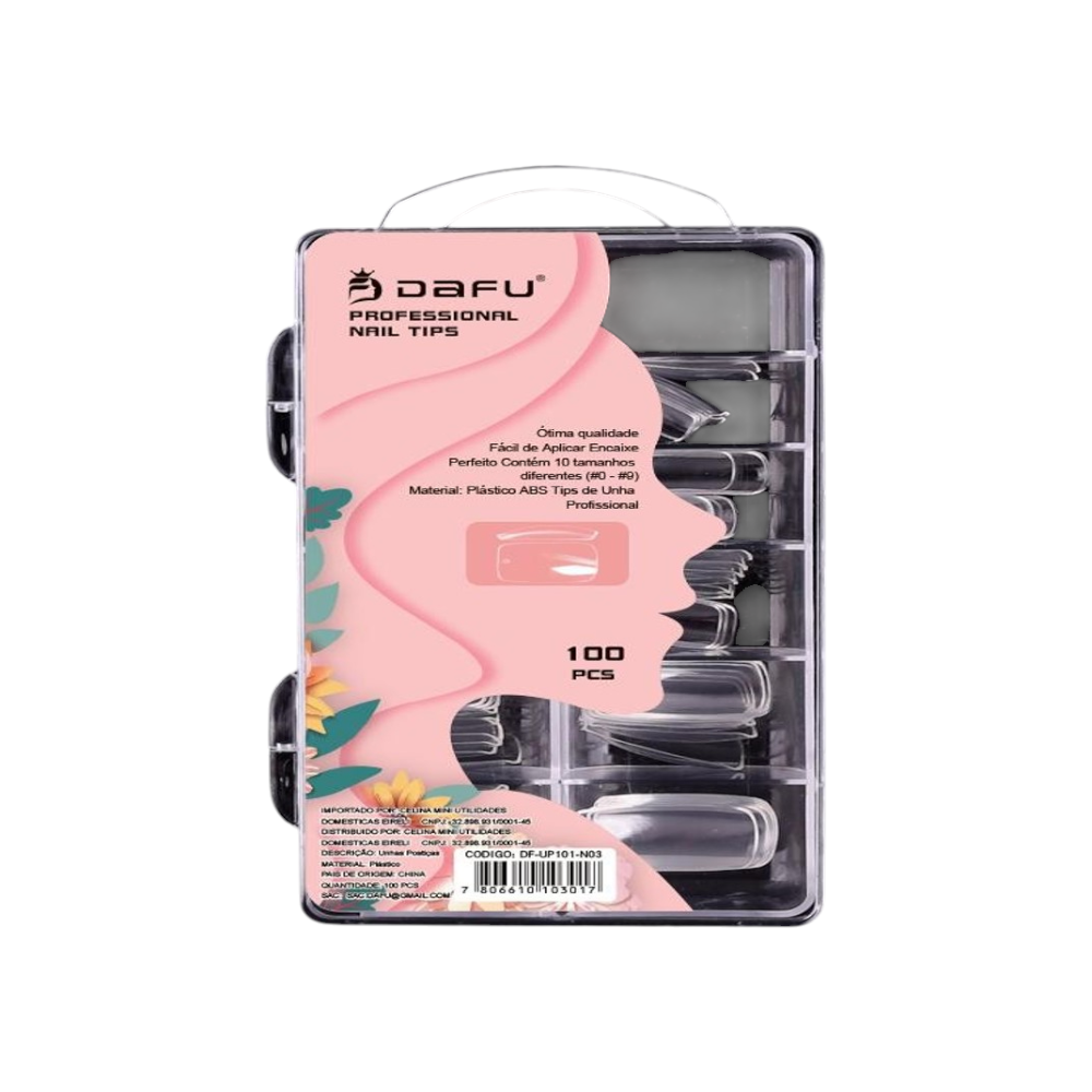 Unhas Postiças Profissional Nail Tips - DF-UP101-N03