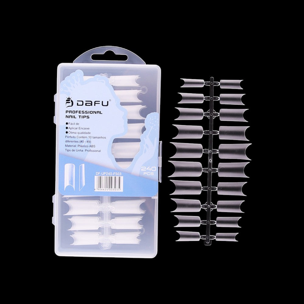 Unha Postiça Transparente DF-UP240-FS03 - 240 pcs - 12 Kits