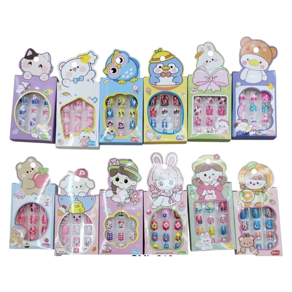 Unha Postiça Infantil - 12 cartelas