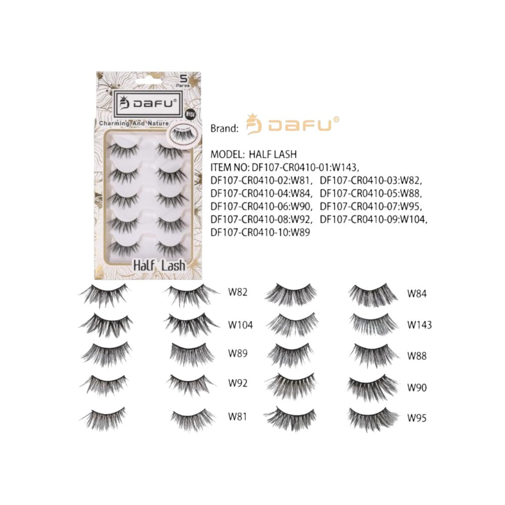 CILIOS POSTIÇOS HALF LASH DAFU DF107-CR04-1-10