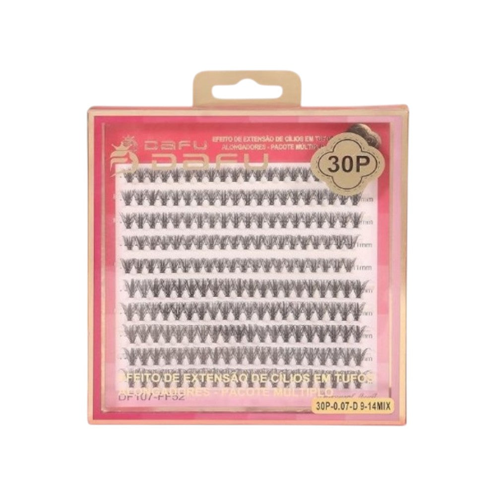 CILIOS POSTIÇOS EM TUFO DAFU 30P DF107-FF52