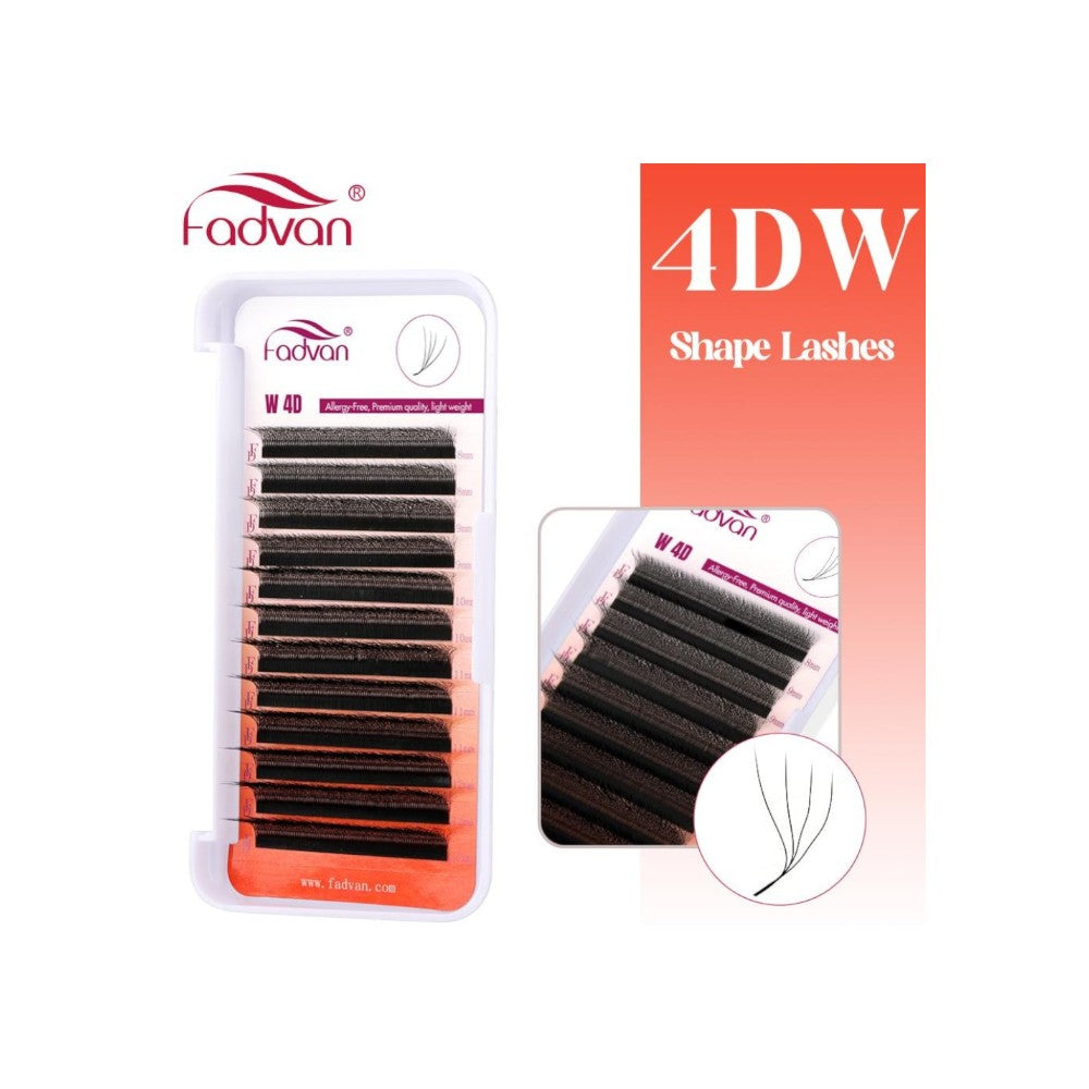 Cílios postiços fadvan W 4DW 0.0D*8-14mm mix