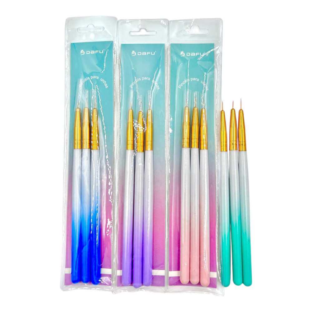 KIT PINCEL DE UNHA DF12-PU10