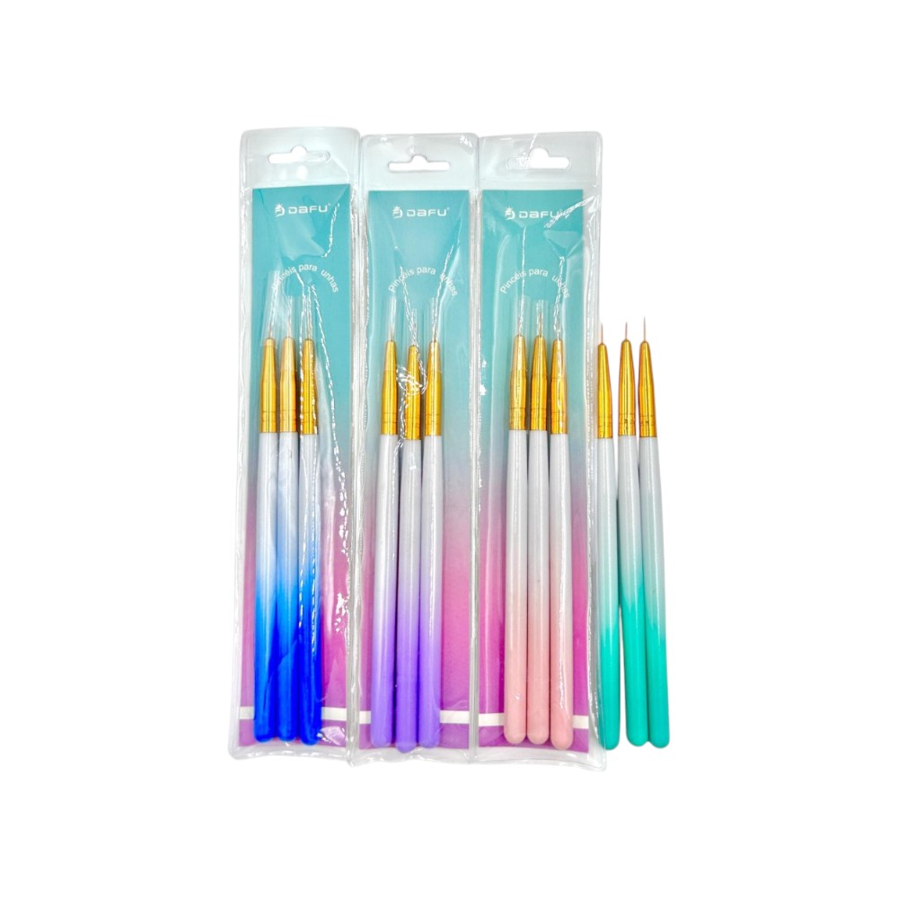 KIT PINCEL DE UNHA DF12-PU10
