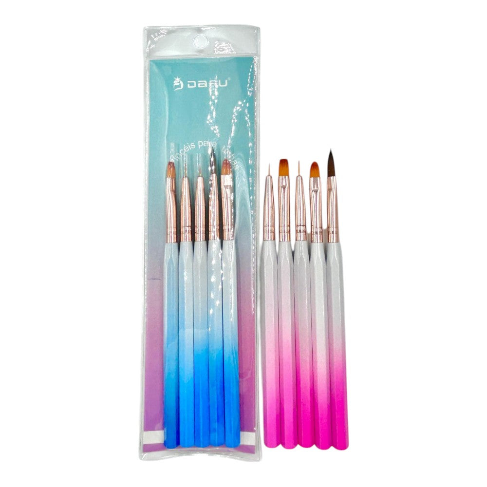 KIT PINCEL DE UNHA DF12-PU15