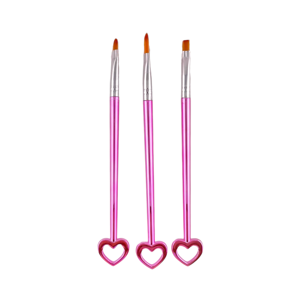 Kit Pincel para Unha Coração - DF12-PU01