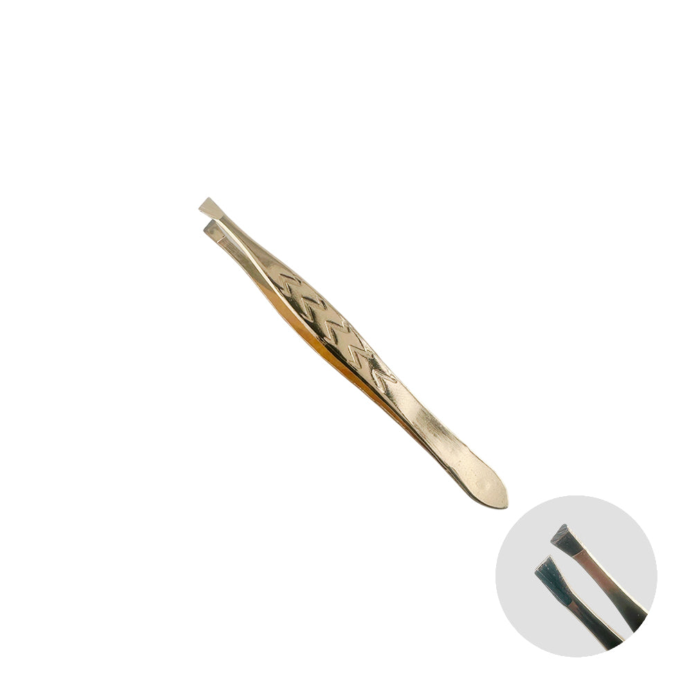 Pinça para Sobrancelha Metal Dourado - DF353-PI 0204-1