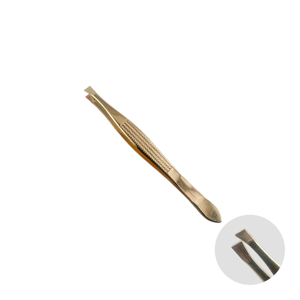 Pinça para Sobrancelha Metal Dourado - DF353-PI 0204-3