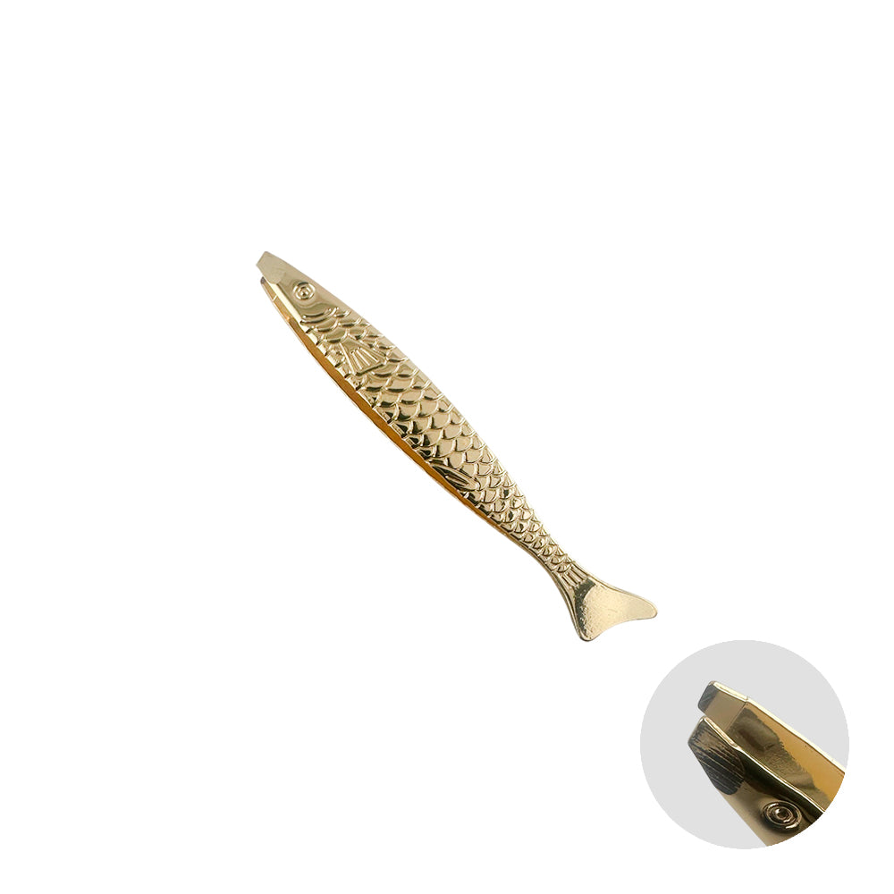Pinça para Sobrancelha Metal Dourado - DF353-PI 0305-1