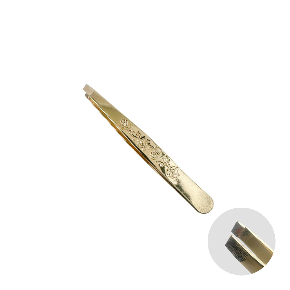 Pinça para Sobrancelha Metal Dourado - DF353-PI 0305-2