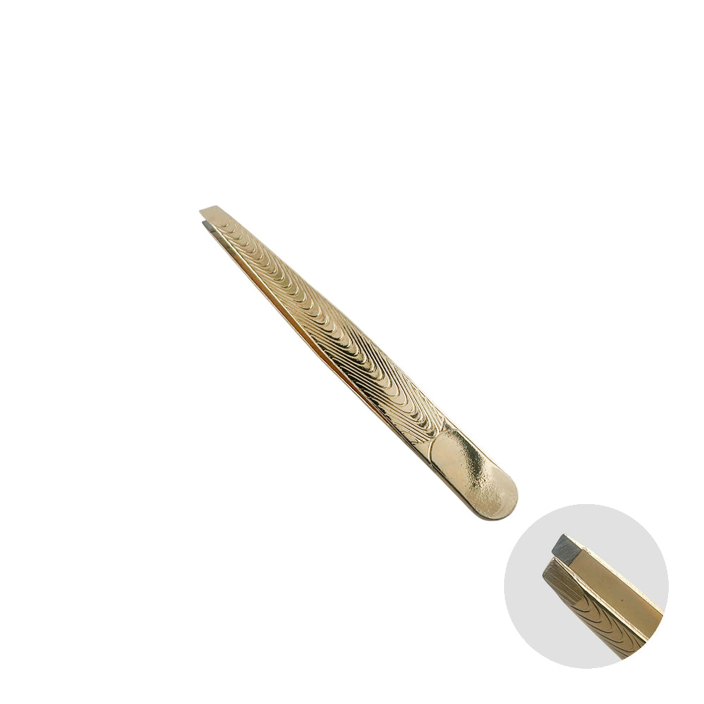 Pinça para Sobrancelha Metal Dourado - DF353-PI 0305-3
