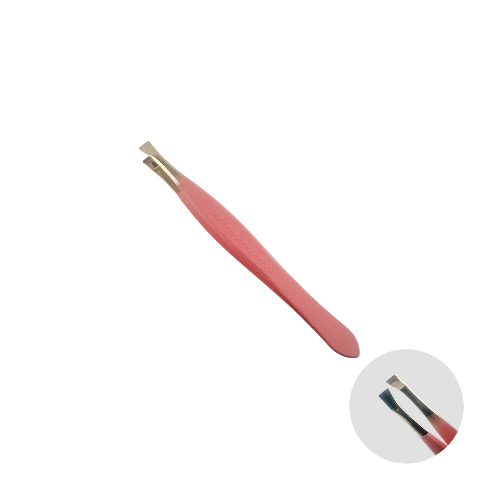 Pinça para Sobrancelha Rosa com Dourado - DF353-PI-0305-4