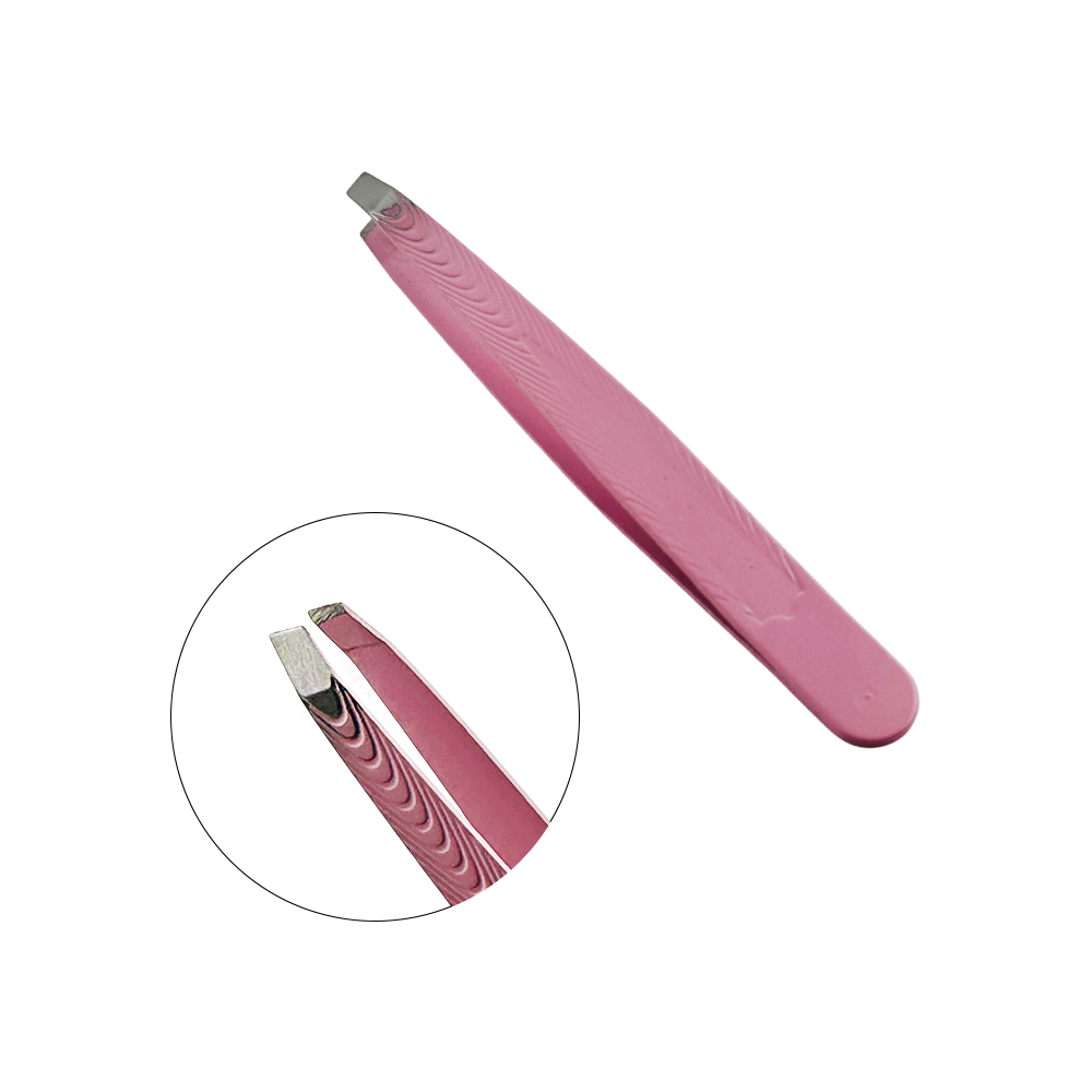 Pinça para Sobrancelha Metal Rosa Love - DF353-PI0104-4