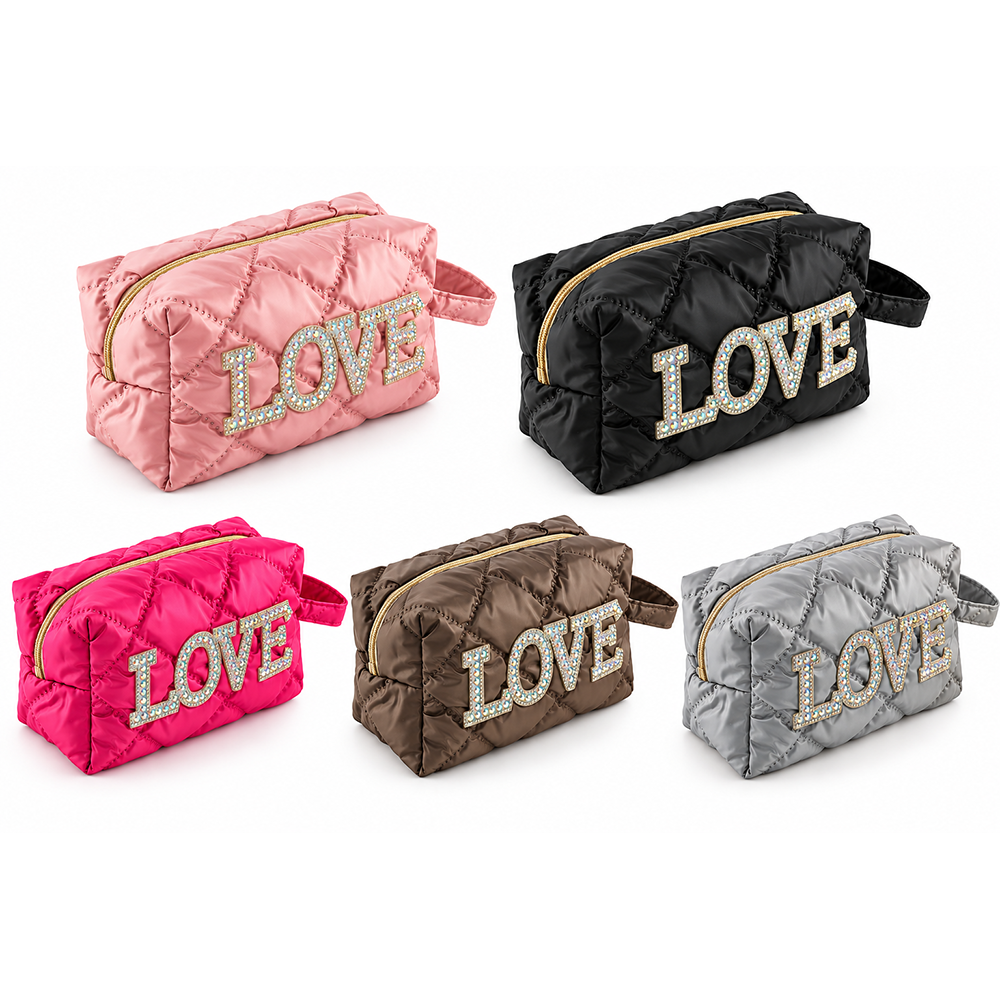Necessaire Love com Detalhe em Pedraria - DF378-NC06