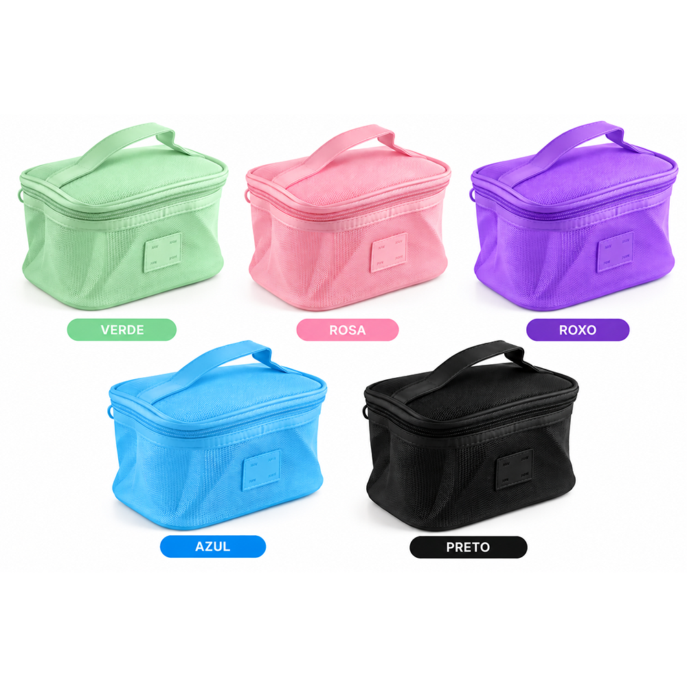 Necessaire Cor Solida Simples e Delicada - DF398-NC05