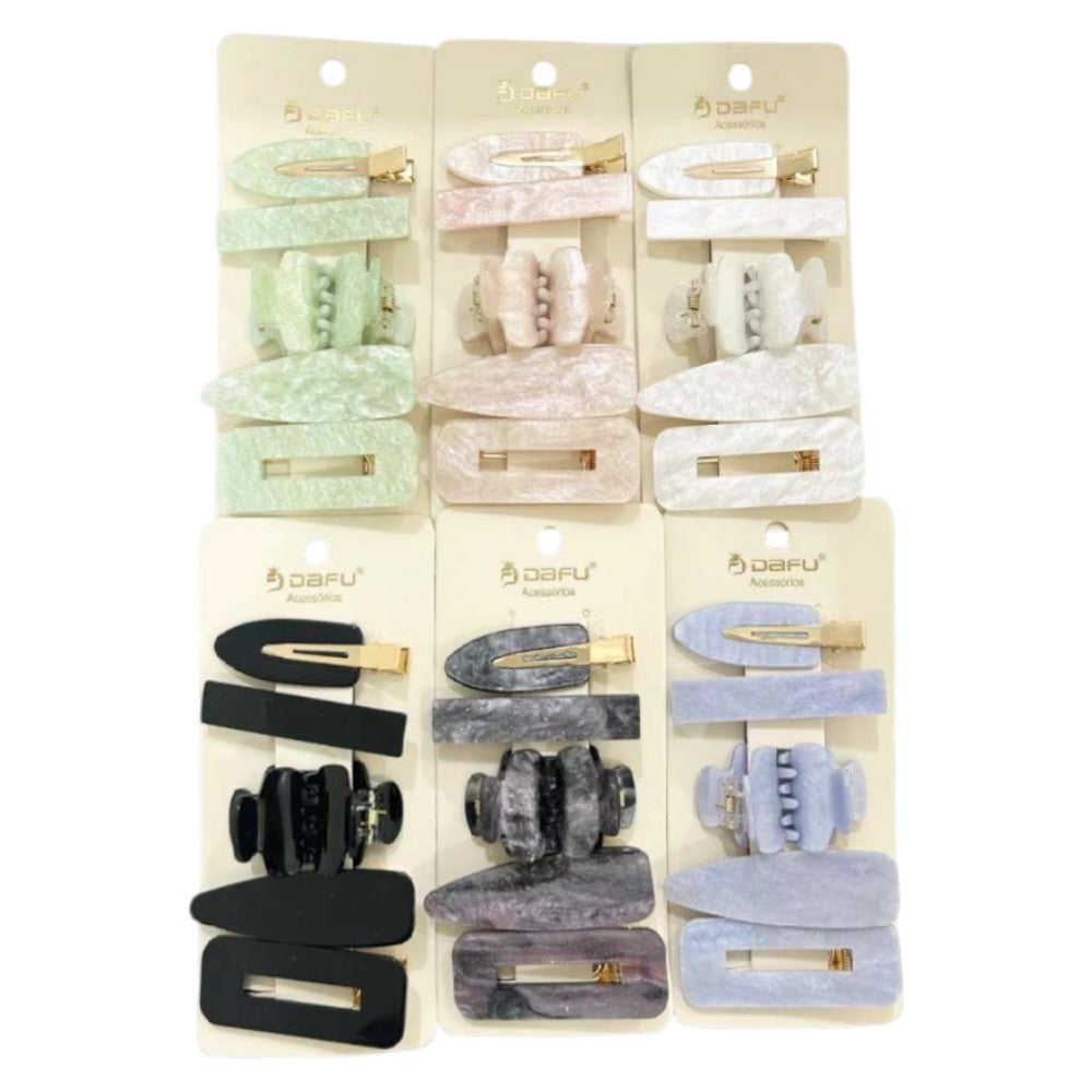 PRESILHA PARA CABELO DAFU DF408-PR3216-5