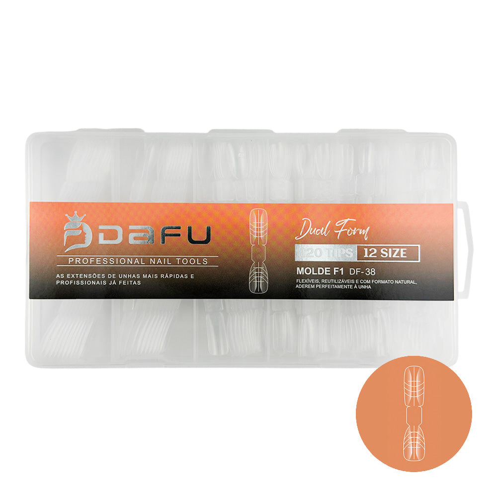 Unhas Postiças Tips Dual Form Transparente - DF41-MJ47