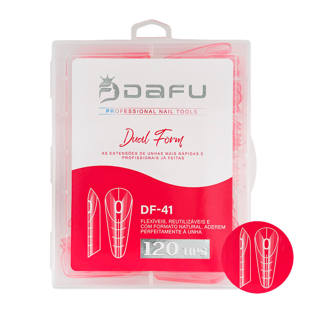 Unhas Postiças Tips Dual Form- DF41-MJ17
