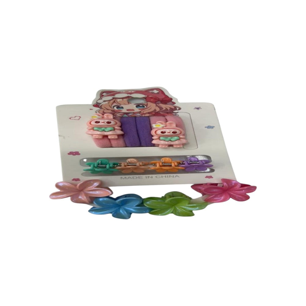 Presilha de cabelo + rabicó infantil DF418-PR62