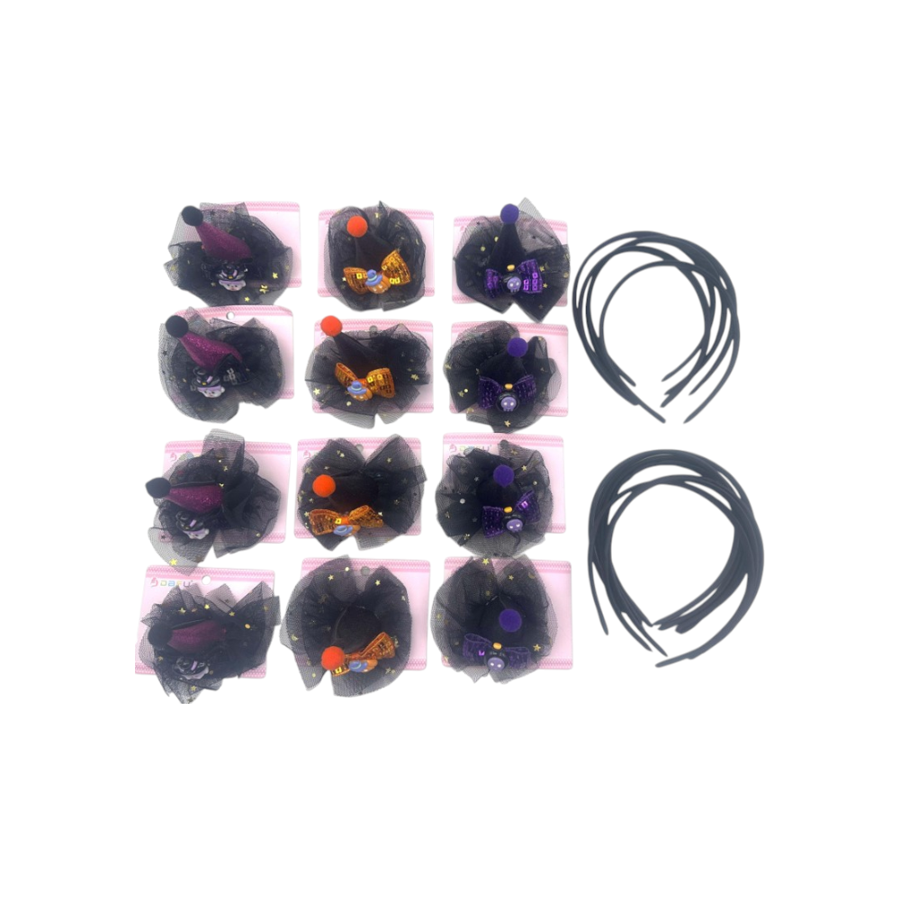 Tiara e presilha de cabelo DF422-PR1701