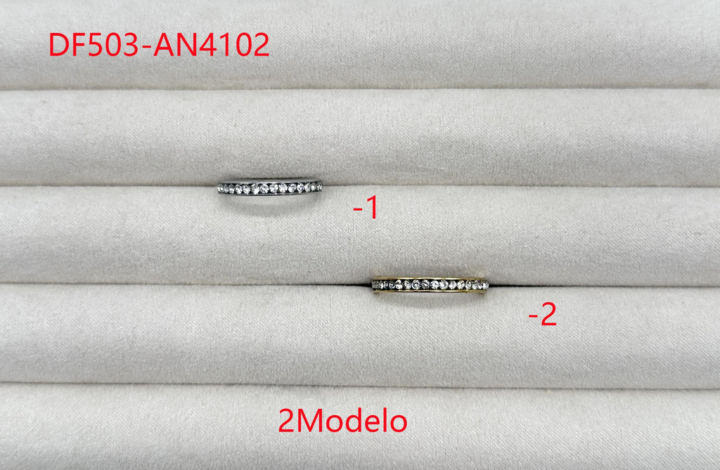 ANEL PRATA AÇO DF503-AN4102-1
